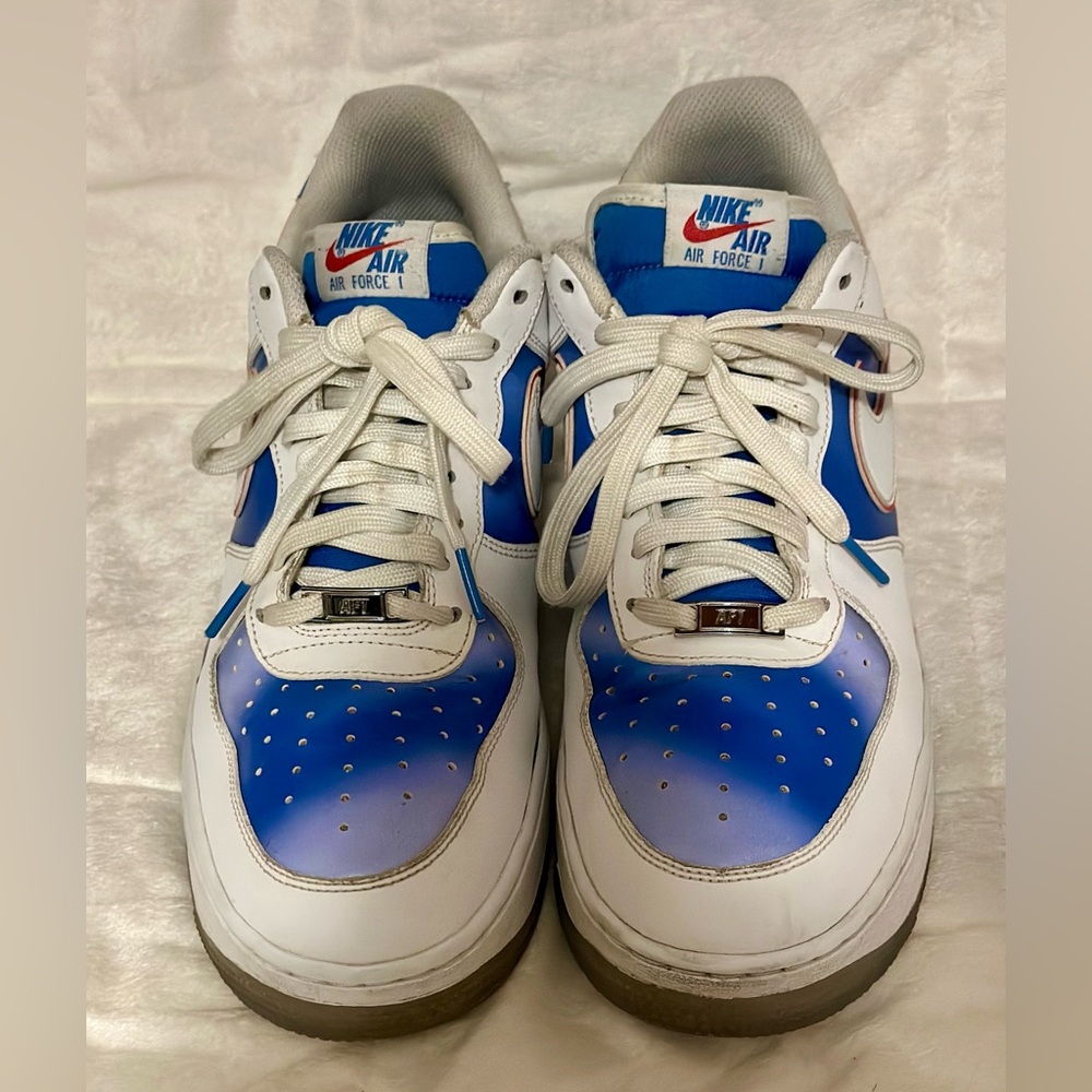 Nike Air Force 1 New Jersey Nets Hardwood Classic Sneakers Men’s Size 12 Used